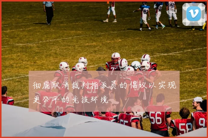 彻底取消裁判指派员的倡议以实现更公平的竞技环境